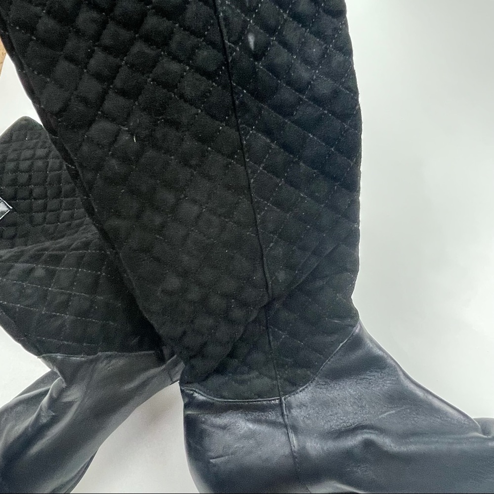 RENNY Black High Leather Riding Boots Size 7.5 - Picture 8 of 8